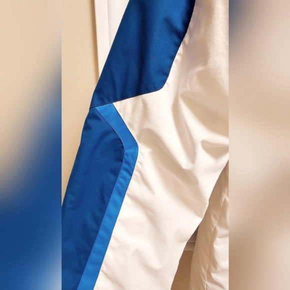 Columbia Ski Waterproof Snow Jacket Active Sport Teal Blue White size XL - Picture 4 of 11